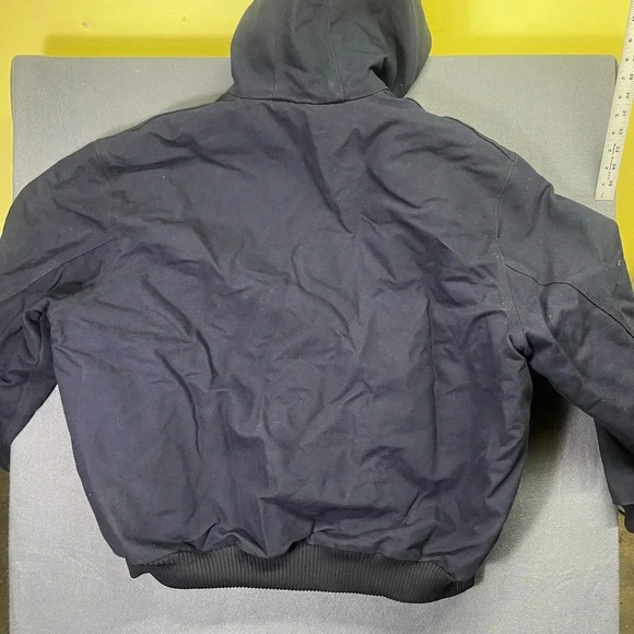 Carhartt Faded Navy Workwear Coat GUC Mens 2XL Loose Thick Heavy Farm Country - Picture 7 of 7
